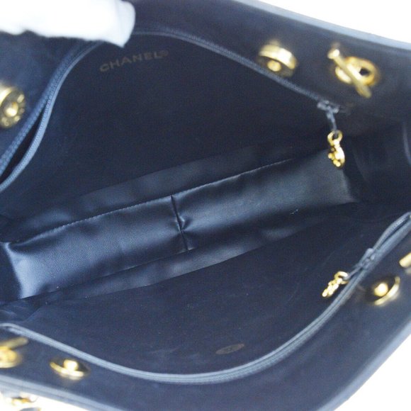 Auth Chanel CC Quilted Chain Tote Bag #N9190H03O - Picture 7 of 8